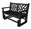 Chippendale Recycled Plastic Porch Glider Bench from Polywood