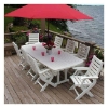 96" x 43"  Rectangular Nautical Recycled Plastic Dining Table from Polywood
