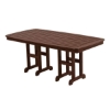 72" x 37" Rectangular Nautical Recycled Plastic Dining Table from Polywood