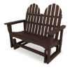 Adirondack Recycled Plastic Porch Glider Bench From Polywood