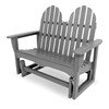 Adirondack Recycled Plastic Porch Glider Bench From Polywood