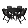 Nautical Recycled Plastic Lowback Dining Chair And Dining Table Set From Polywood