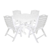 Nautical Recycled Plastic Lowback Dining Chair And Dining Table Set From Polywood