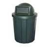 42 Gallon Plastic Receptacle with Dome Top Lid & Liner