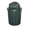 42 Gallon Plastic Receptacle with Dome Top Lid & Liner