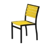Euro Recycled Plastic Armless Dining Chair From Polywood