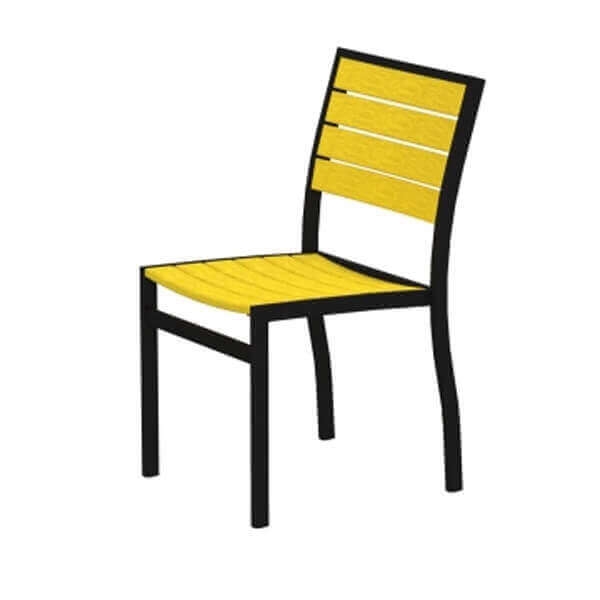 Euro Recycled Plastic Armless Dining Chair From Polywood