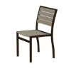 Euro Recycled Plastic Armless Dining Chair From Polywood