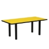 72" X 36" Rectangle Euro Recycled Plastic Dining Table From Polywood