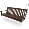 Vineyard Recycled Plastic Porch Bench Swing From Polywood With Chain Kit