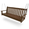 Vineyard Recycled Plastic Porch Bench Swing From Polywood With Chain Kit