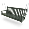 Vineyard Recycled Plastic Porch Bench Swing From Polywood With Chain Kit