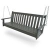 Vineyard Recycled Plastic Porch Bench Swing From Polywood With Chain Kit