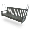 Vineyard Recycled Plastic Porch Bench Swing From Polywood With Chain Kit