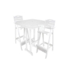 Nautical Recycled Plastic Bar Chair With 37" Square Bar Table Set From Polywood