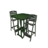 Nautical Recycled Plastic Bar Chair With 37" Square Bar Table Set From Polywood