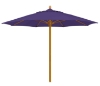 Commercial Umbrellas Bridgewater Style Market Umbrella. 8 Foot Octagon with Heavy Duty One Piece Simulated Wood Pole. Marine Grade Fabric. 