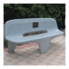 83" Commercial Tripod Concrete Contoured Bench