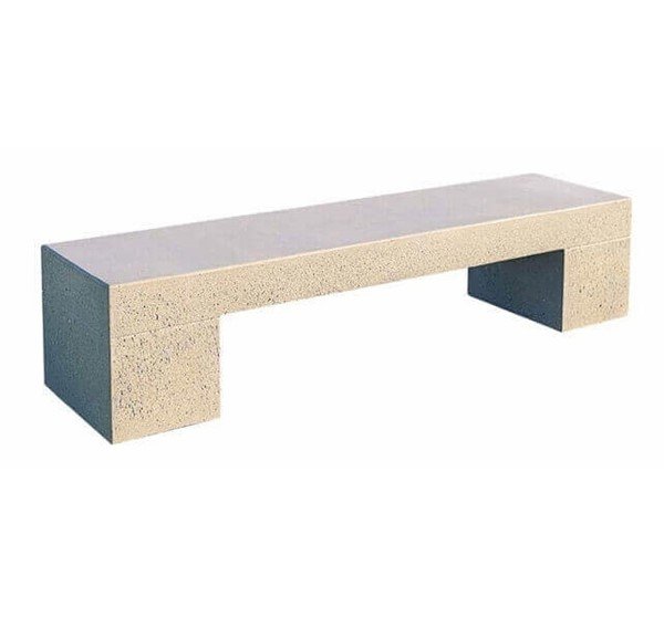 Smooth Tech Commercial Concrete Backless Bench - 6 Ft. or 8 Ft.