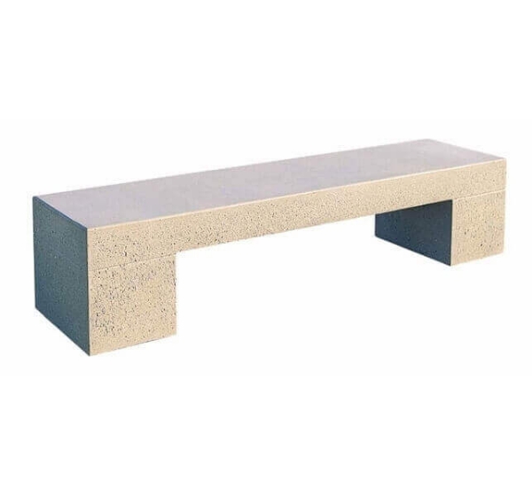 Smooth Tech Commercial Concrete Backless Bench - 6 Ft. or 8 Ft.