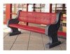 78" Heritage Commercial Concrete Bench With Thermoplastic