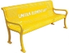 Personalized Perforated Style Thermoplastic Bench