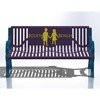 5 ft. Classic Style Contoured Buddy Bench