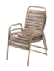 	St. Maarten Vinyl Strap Dining Chair - Commercial Aluminum Frame