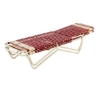 St. Lucia Vinyl Strap Chaise Lounge With Commercial Aluminum Frame - Stacked