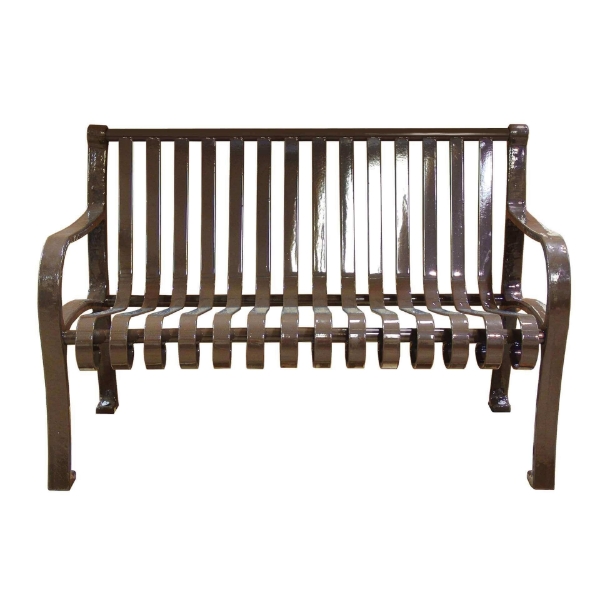 Oglethorpe Ribbed Style Thermoplastic Steel Bench