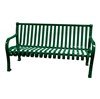 Oglethorpe Ribbed Style Thermoplastic Steel Bench