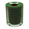 32 Gallon Welded Wire Style Thermoplastic Coated Trash Receptacle