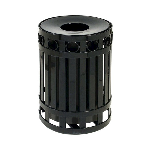32 Gallon Ring Style Thermoplastic Receptacle - Spun Lid