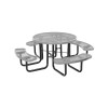 46" Round Expanded Style Thermoplastic Picnic Table