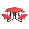 46" Square Perforated Style Thermoplastic Picnic Table