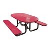 6 Ft. Oval Perforated Style Thermoplastic Picnic Table