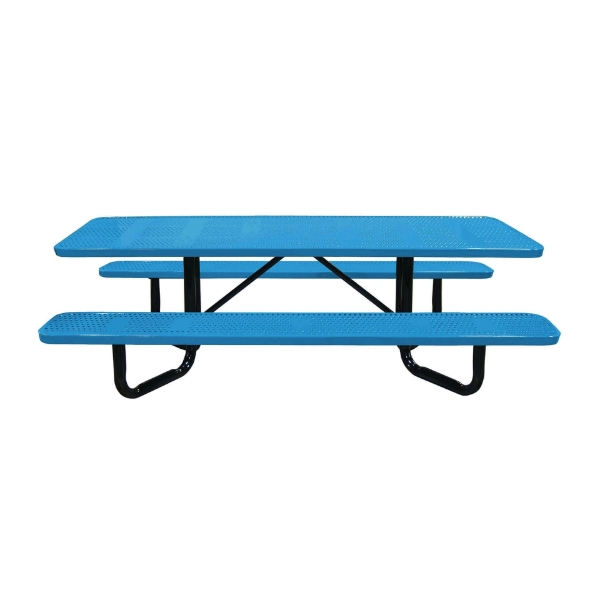 8 ft. Y-Base ADA Rectangular Perforated Thermoplastic Picnic Table