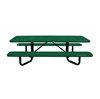 8 ft. Y-Base ADA Rectangular Perforated Thermoplastic Picnic Table