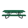 8 ft. Y-Base ADA Rectangular Perforated Thermoplastic Picnic Table