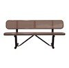Perforated Style Thermoplastic Bench with Back