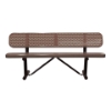 Perforated Style Thermoplastic Bench with Back