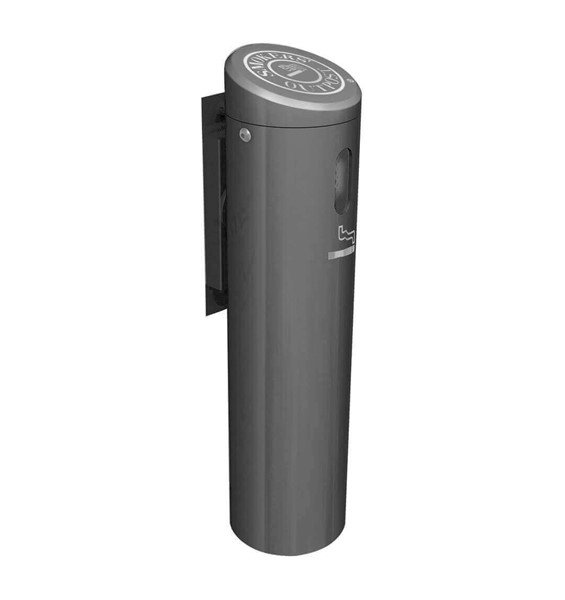 16" Smoker's Outpost Commercial Wall-Mount Aluminum Cigarette Disposal