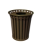 36 Gallon Wydman Series Round Steel Receptacle w/ Liner and Top