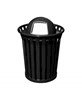 36 Gallon Wydman Series Round Steel Receptacle w/ Liner and Top