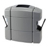 40 Gallon Double Sided Island Service Center - Polyethylene Plastic Receptacle With 2 Gallon Buckets And Towel Dispensers