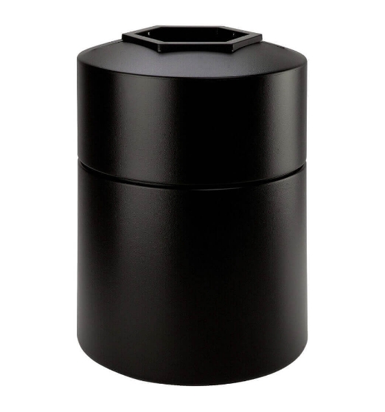 45 Gallon Poly Tec Polyethylene Plastic Round Trash Receptacle