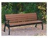 Park Ave Recycled Plastic Bench With Cast Aluminum Frame