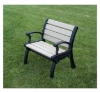 Park Ave Recycled Plastic Bench With Cast Aluminum Frame