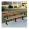 Park Scapes Recycled Plastic Bench With Steel Frame