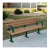 Park Scapes Recycled Plastic Bench With Steel Frame